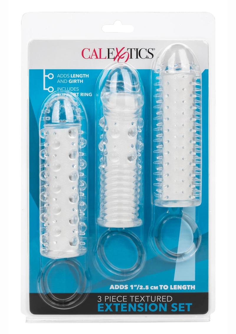 Clear Textured Extension Set in retail packaging