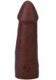 The Realistic Cock Ultraskyn Removable Vac-U-Lock Suction Cup - Chocolate - 5in