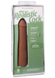 The Realistic Cock Ultraskyn Removable Vac-U-Lock Suction Cup - Caramel - 9in