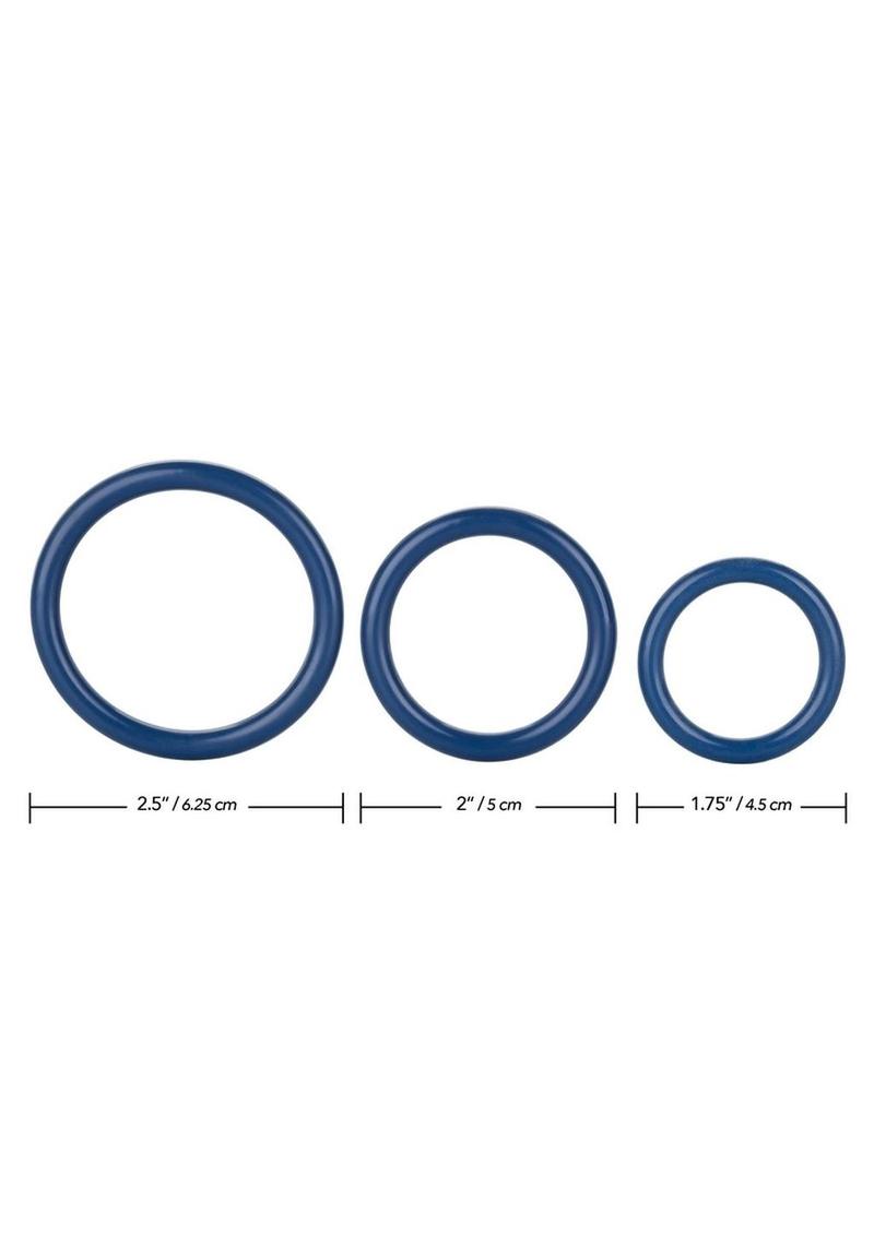 CalExotics Tri Rings Cock Rings 3pc Set