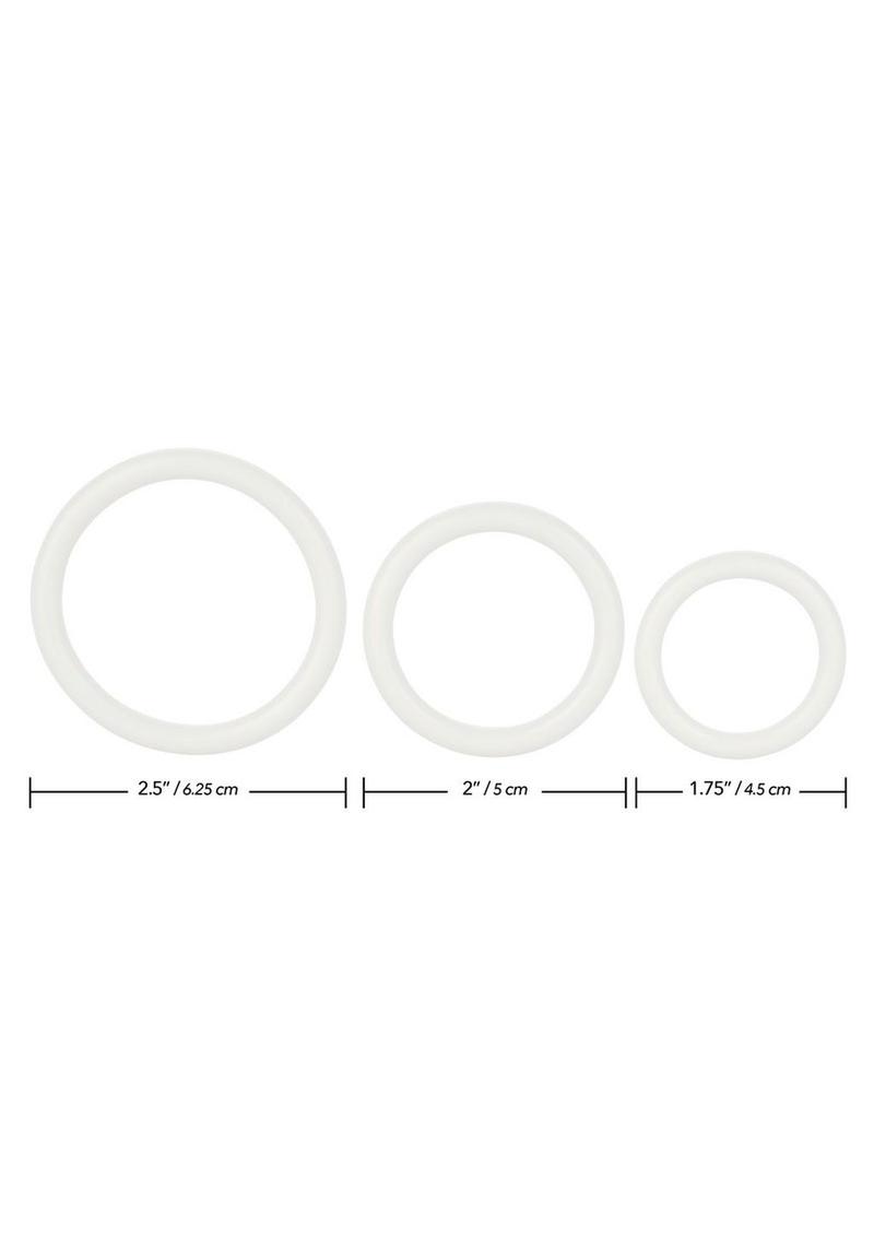 CalExotics Tri Rings Cock Rings 3pc Set