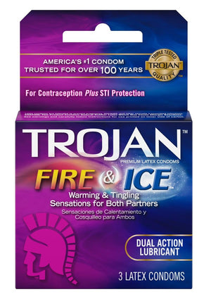 Trojan Condom Pleasures Fire and Ice Condoms