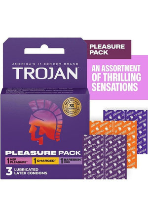 Trojan Pleasure Pack Condoms 3 pack