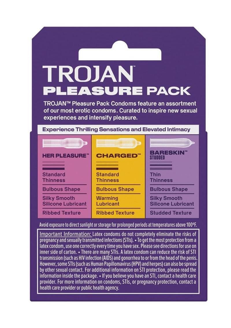 Trojan Pleasure Pack Condoms 3 pack