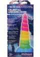 Vac-U-Lock Fantasy Fuckers Celestial Unicorn Horn Glow In The Dark Silicone Dildo - Glow In The Dark/Multicolor