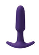 Vedo Bump Mini Rechargeable Silicone Butt Plug - Purple