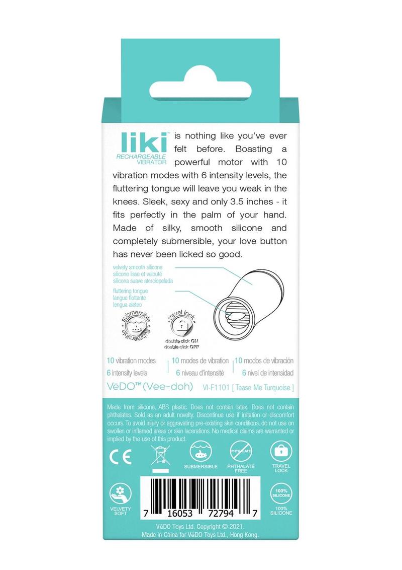 VeDO Liki Silicone Flicker Clitoral Vibrator