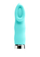 Vedo Luv Plus Rechargeable Silicone Bullet Vibrator - Tease Me - Teal/Turquoise