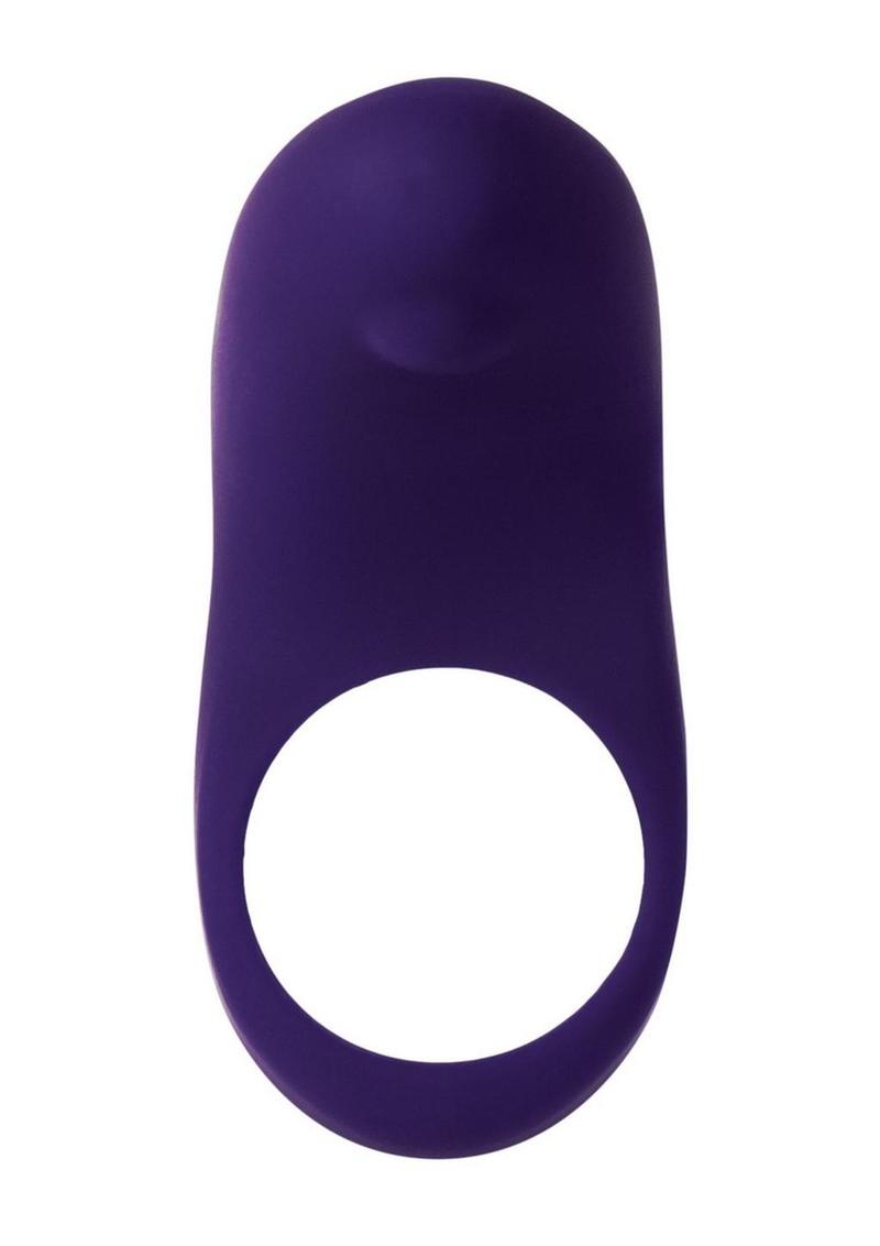 Vedo Rev Silicone Rechargeable Vibrating Cock Ring - Purple