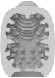 Vibeggs Naughty Nubs Unisex Masturbation Egg - Blue/White