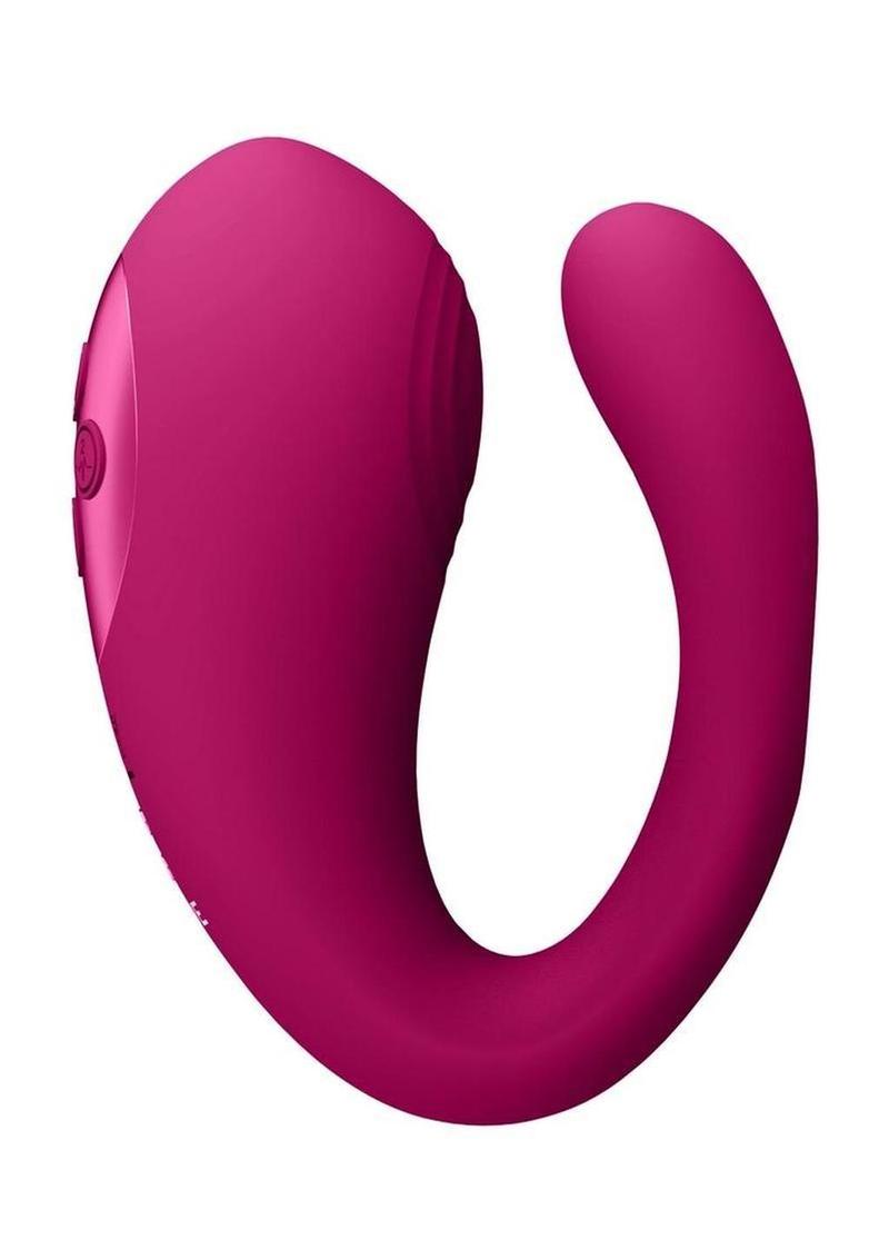 Vive Yoko Silicone Dual Prongs with Clitoral Vibrator