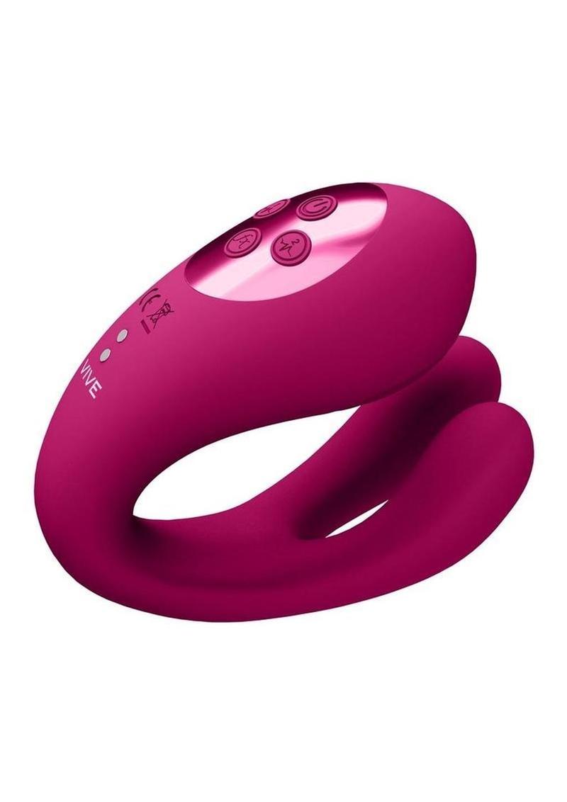Vive Yoko Silicone Dual Prongs with Clitoral Vibrator