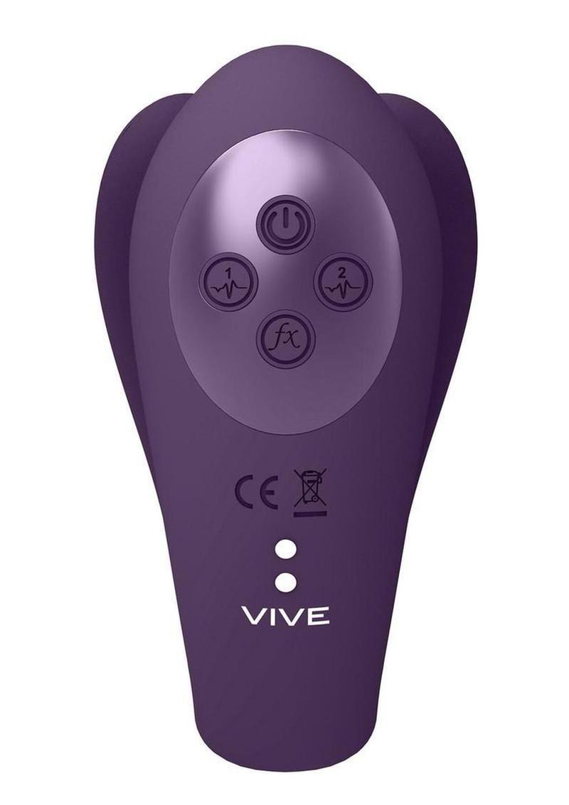 Vive Yoko Silicone Dual Prongs with Clitoral Vibrator