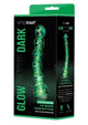 WhipSmart Beaded Glass Butt Plug - Clear/Glow In The Dark - 5.5in
