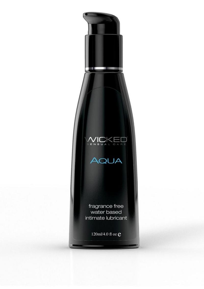 Wicked Aqua fragrance free water-based lubricant, 4oz bottle