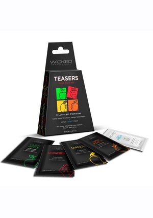 Wicked Teasers Flavored Lubricant Packettes 8 Pack