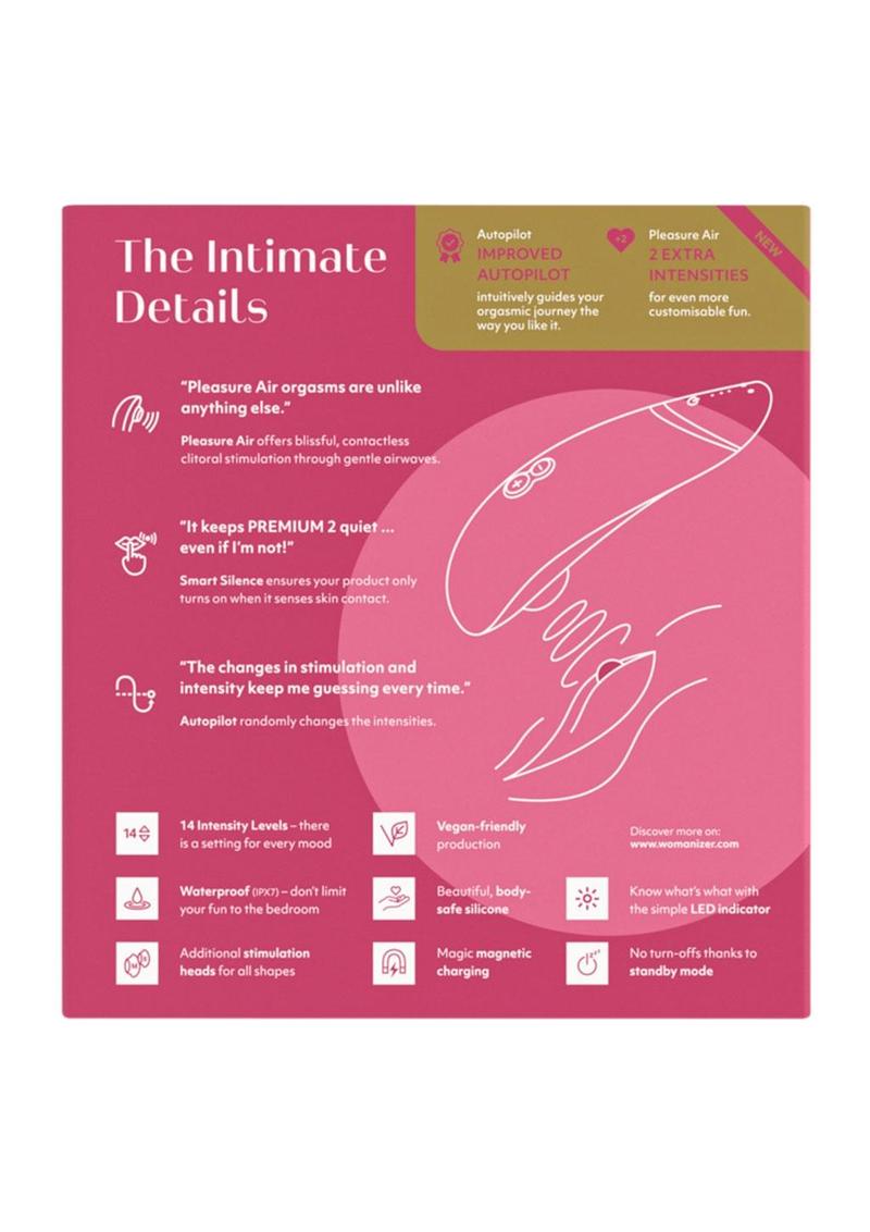Womanizer Premium 2 Clitoral Suction Vibrator