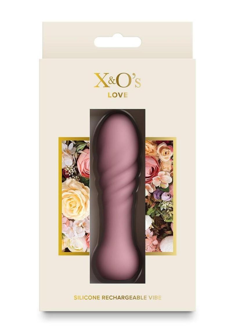 X and O's Love Rechargeable Silicone Compact Vibrator - Pink